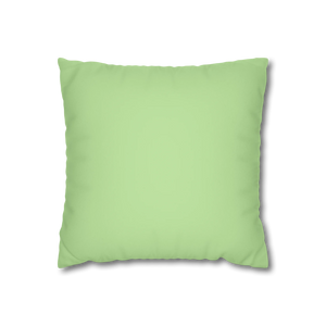 Fresh Green Faux Suede Pillowcase