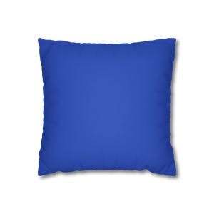Funky Blue Faux Suede Pillowcase