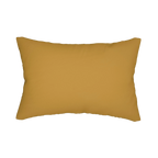 Gold Ochre lumbar accent pillow, back view.