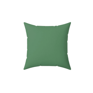 Green Dust Faux Suede Pillow