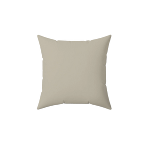 Ivory Grey Faux Suede Pillow