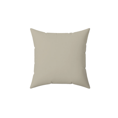 Ivory Grey Faux Suede Pillow