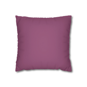 Lavender Red Faux Suede Pillowcase