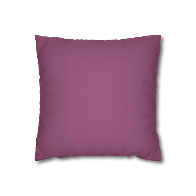 Lavender Red Faux Suede Pillowcase