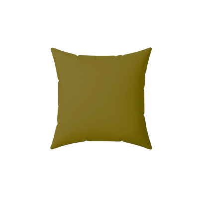 Lemon Olive Faux Suede Pillow