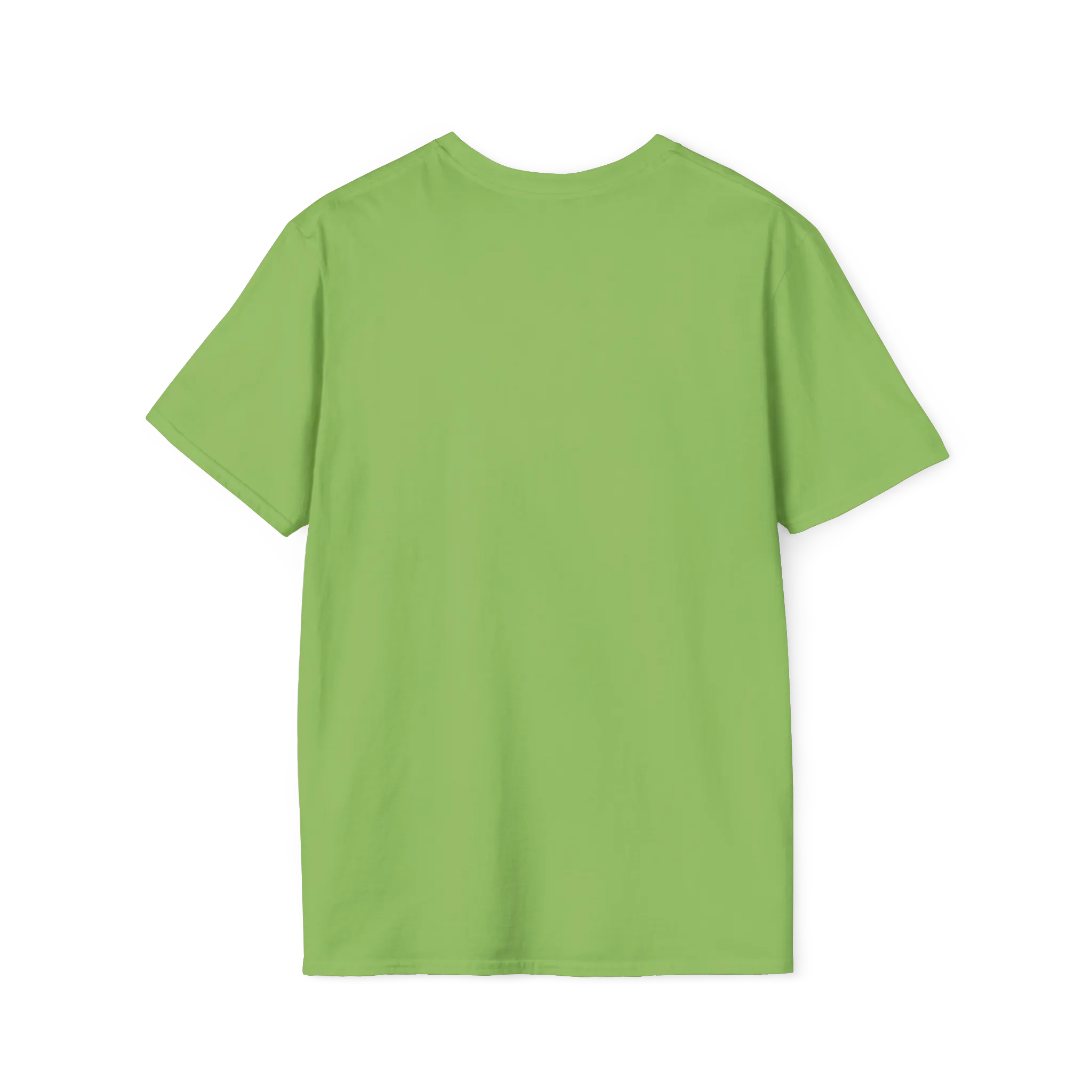 A back view of the lime women's rights are human rights t-shirt.