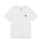 "Lucy Panda" 01 Edition Graphic Tee by FREEBRD — ash, small FREEBRD Diamond chest emblem, front view.