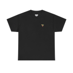 "Lucy Panda" 04 Edition Graphic Tee by FREEBRD — black, small FREEBRD Diamond chest emblem, front view.