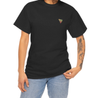 "Lucy Panda" 04 Edition Graphic Tee by FREEBRD — black lifestyle front, FREEBRD triangle chest emblem, relaxed fit on model.