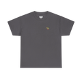 "Lucy Panda" 04 Edition Graphic Tee by FREEBRD — charcoal, small FREEBRD Diamond chest emblem, front view.