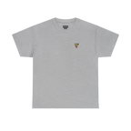 "Lucy Panda" 04 Edition Graphic Tee by FREEBRD — sport grey, small FREEBRD Diamond chest emblem, front view.