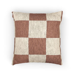 Mimosa Pink Woven Checker Pillow