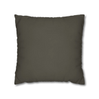 Moss Bronze square canvas pillow cover, 20 × 20 inches, front view.
