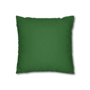 Mughal Green Faux Suede Pillowcase