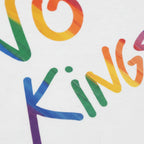 No Kings Rainbow Script Tee