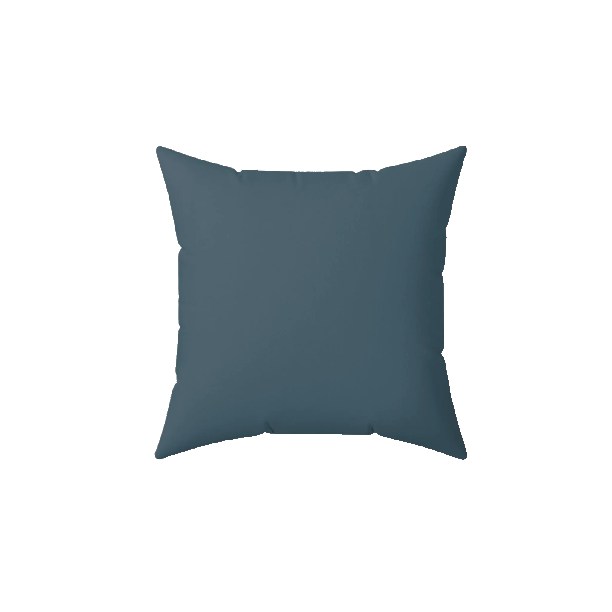 Nostradamus blue faux suede throw pillow, front view.