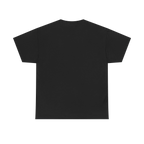black graphic tee, clean back view, no print, relaxed fit.