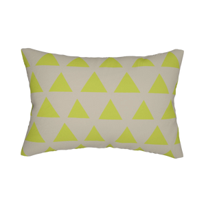 Orchid Lime Triangle Lumbar Pillow