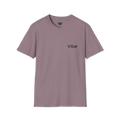 A paragon t-shirt with a white Vibe wordmark on the left chest.