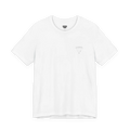 “Patchy" Panda Rizzy graphic tee, white, diamond logo chest detail, front preview.