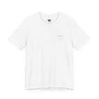 “Patchy" Panda Rizzy graphic tee, white, diamond logo chest detail, front preview.