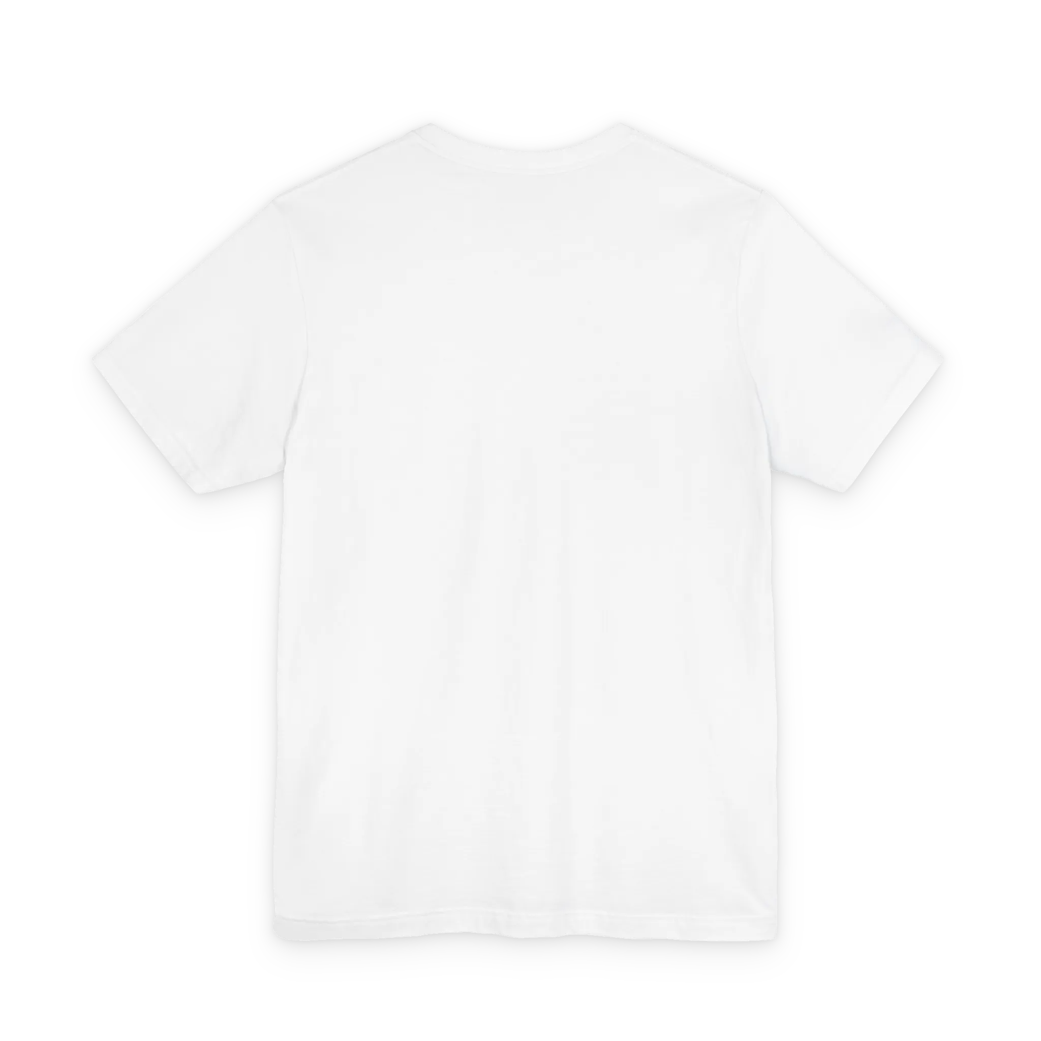 Pride Peace Symbol T-Shirt, white, back view.