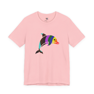 Rainbow Wave Dolphin T-Shirt