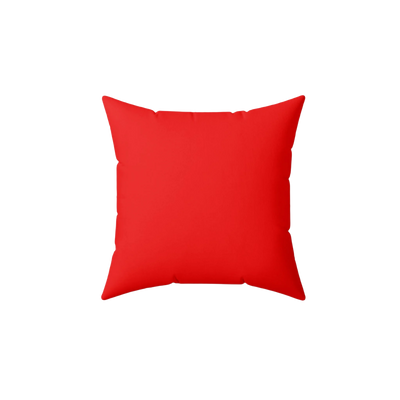 Rich Red Faux Suede Pillow