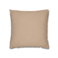 Rodeo Dust beige square canvas pillow cover, 18 × 18 inches, front view.