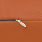 Roman Earth lumbar accent pillow, zipper view.