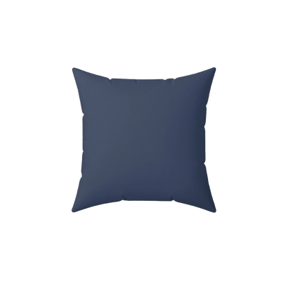Rugged Blue Faux Suede Pillow