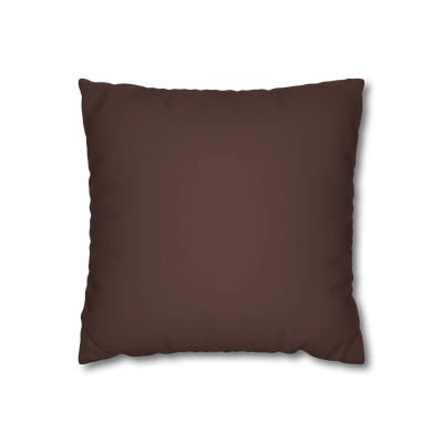 Saddle Brown Faux Suede Pillowcase