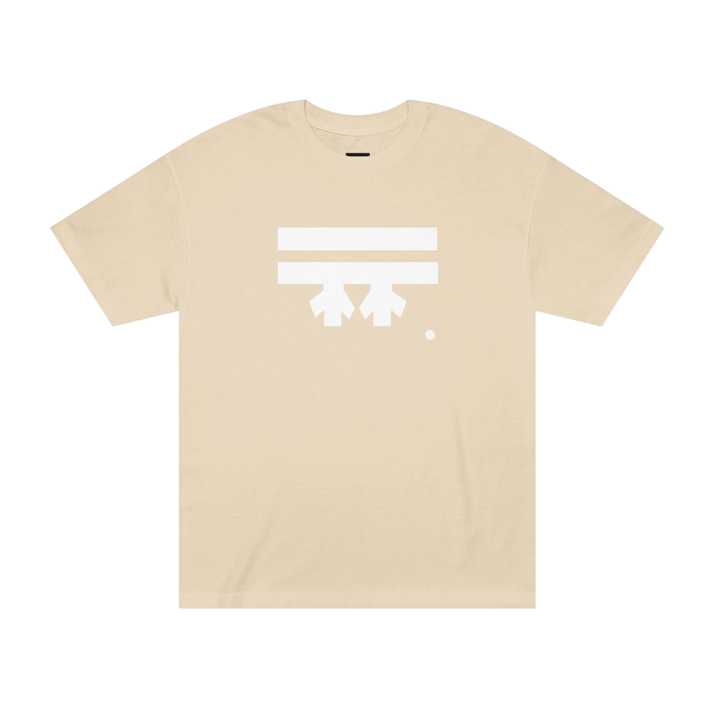 Freebrd Logo Classic T-Shirt in sand, with a white Freebrd Logo on the chest.