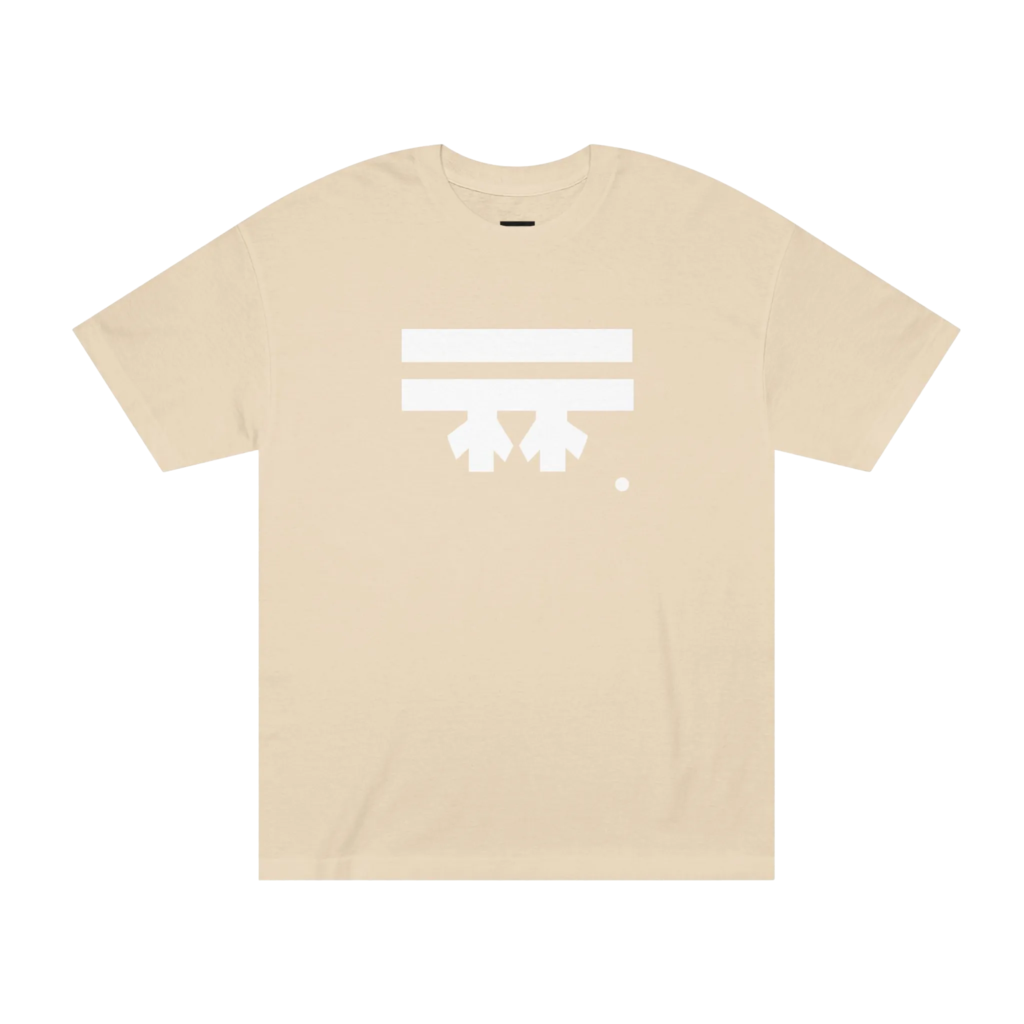 Freebrd Logo Classic T-Shirt in sand, with a white Freebrd Logo on the chest.