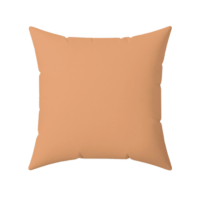 Sandy Peach Faux Suede Pillow