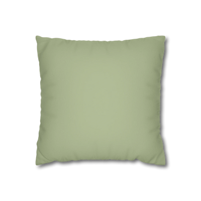 Schist Green Faux Suede Pillowcase