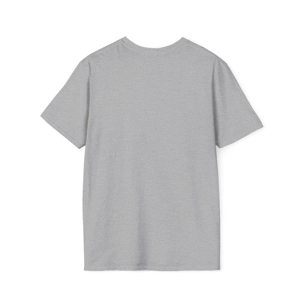 A plain back of the sport grey Trans Rights Are Human Rights T-Shirt.