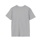 A plain back of the sport grey Trans Rights Are Human Rights T-Shirt.