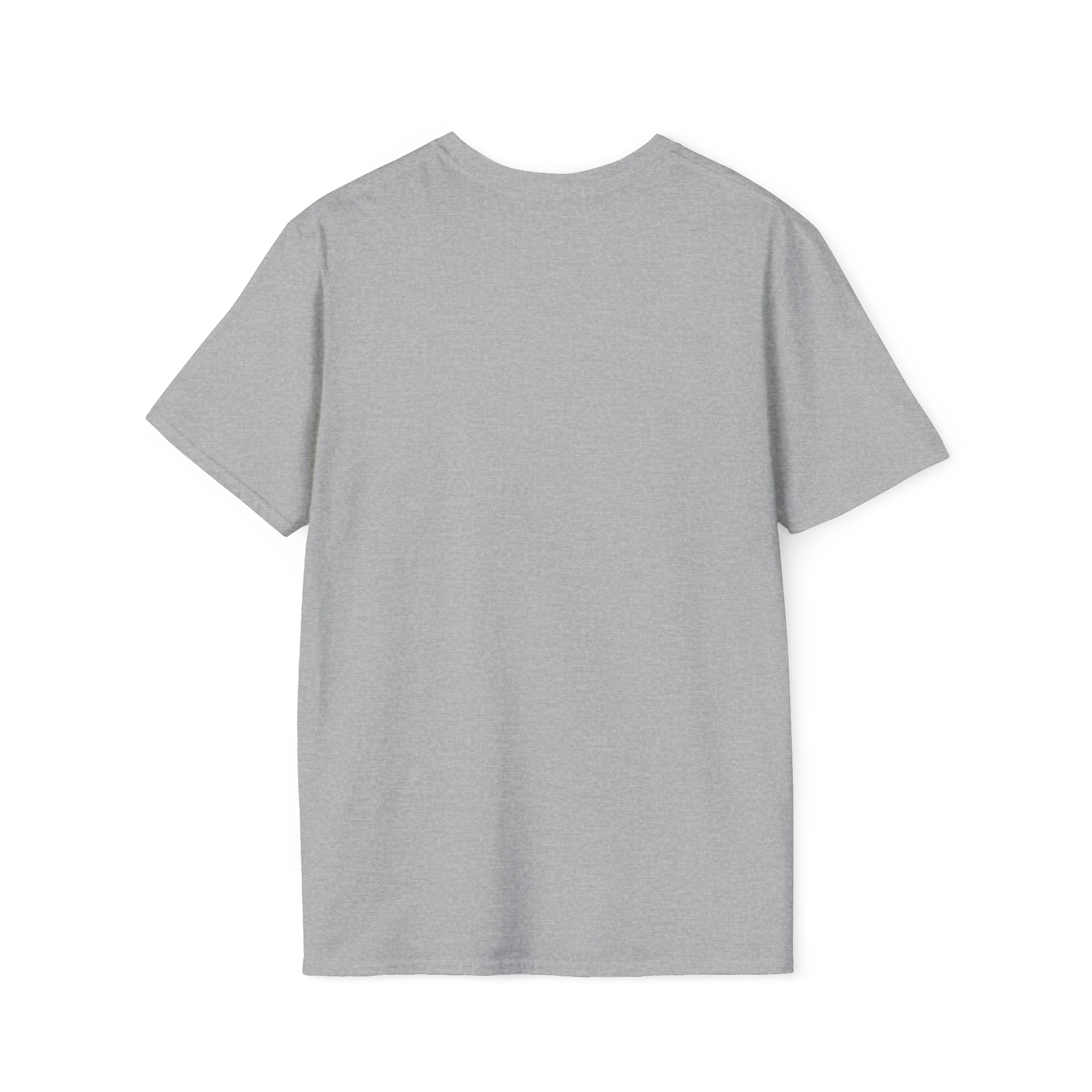 A plain back of the sport grey Trans Rights Are Human Rights T-Shirt.