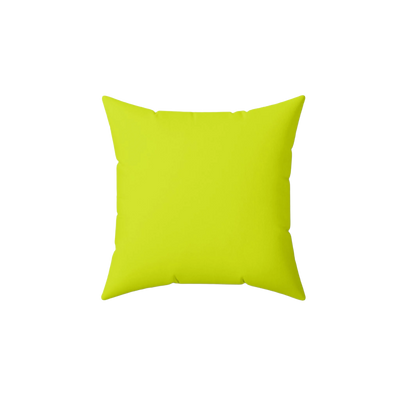 Sporty Lime Faux Suede Pillow