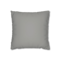 Stardust Grey faux suede pillowcase, front view.
