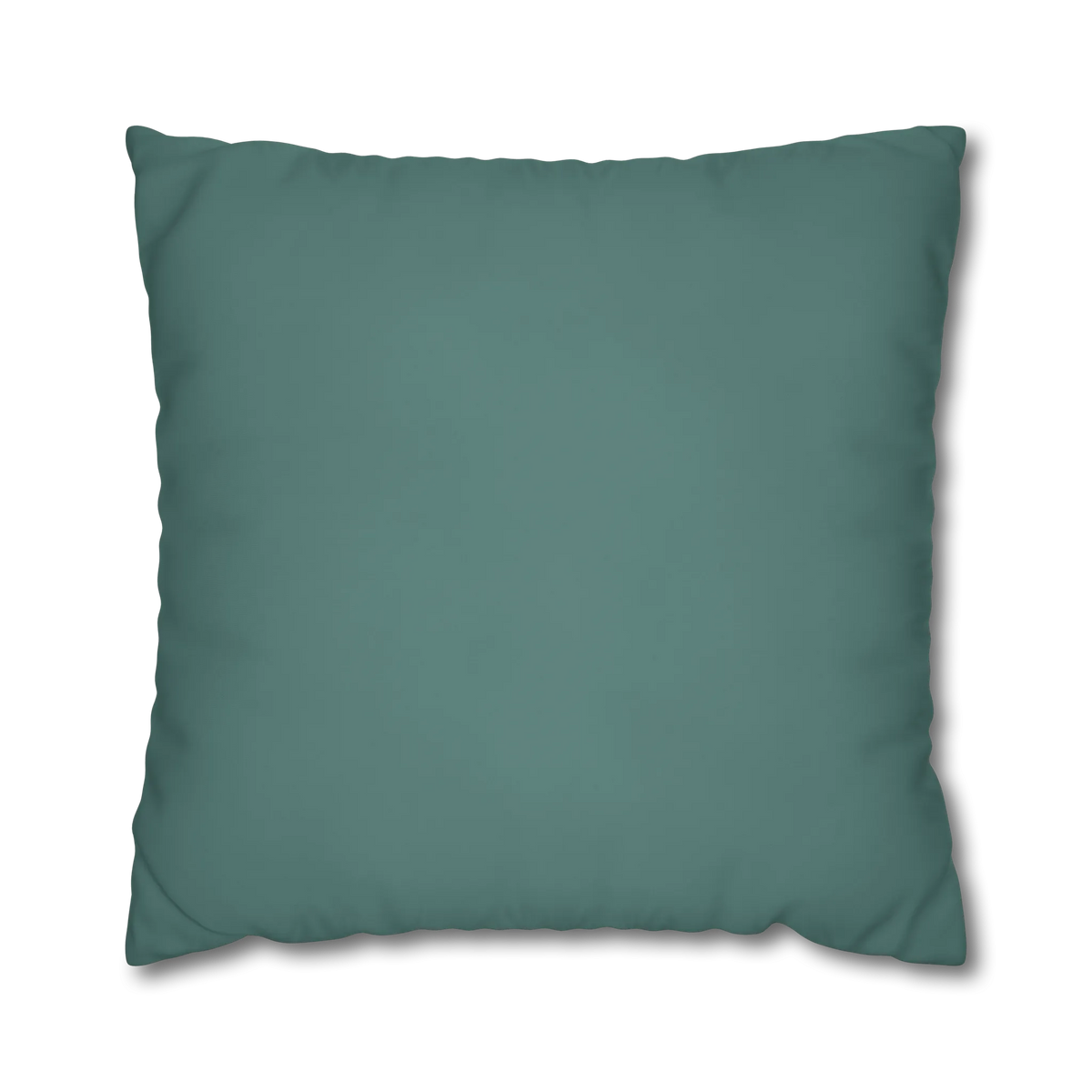 Teal Grey square canvas pillow cover, 26 × 26 inches, front view.