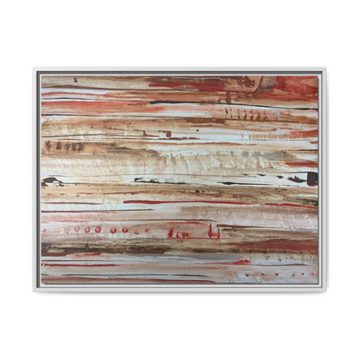 “The Journey” Framed Abstract Strata Style Matte Canvas
