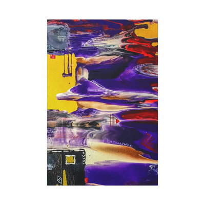 "Tribal Wave" Abstract Canvas Wall Art