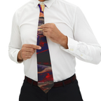 Tribal Wave Wearable Art Necktie