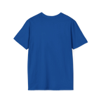 A plain back view of the true royal bella Trans Rights Are Human Rights T-Shirt.