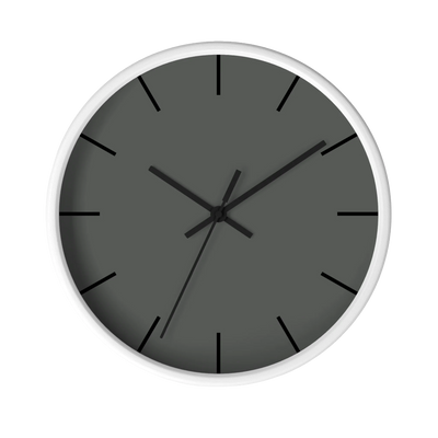Atomic Grey Wall Clock
