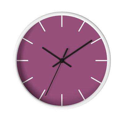 Plum Lavender Wall Clock