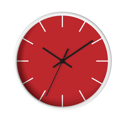 Traditional Red Wall Clock