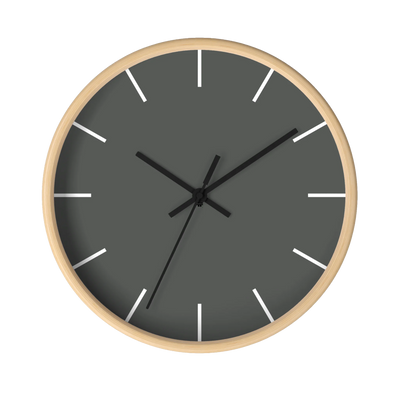 Atomic Grey Wall Clock